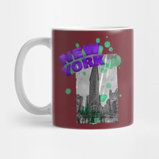 New York Drip - Purple/Teal Mug